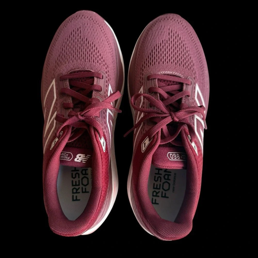 New Balance Fresh Foam X 860v14 Women's Size 8.5 B Red Running Shoes EUC - Picture 9 of 10